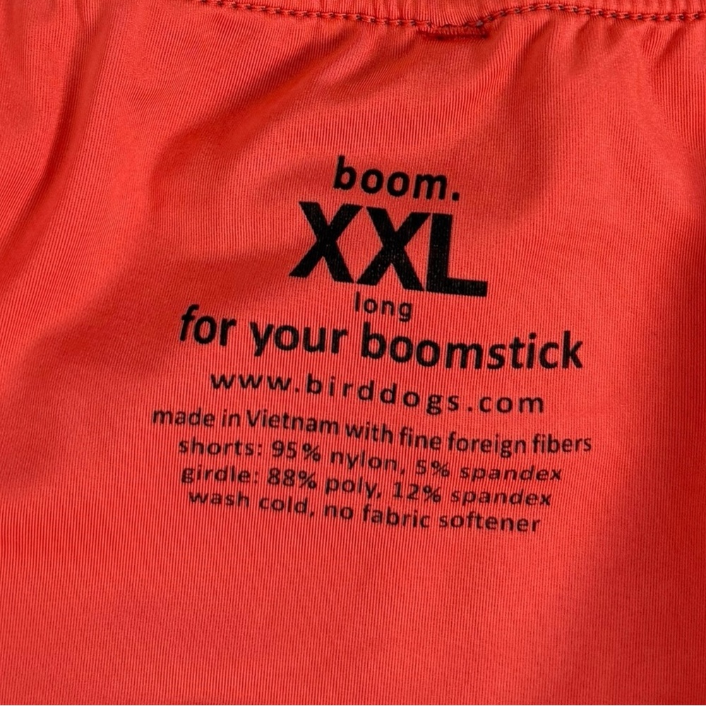Bird Dogs Mens 2XL Shorts Long Boom For Your Boomstick Lined Gray Nylon EUC - Picture 9 of 9